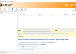 CubexSoft NSF to PST Converter – A Great Choice for Lotus Notes to Outlook Migration