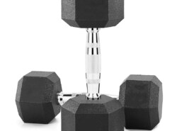 What makes hex dumbbells suitable for home training in the UK?